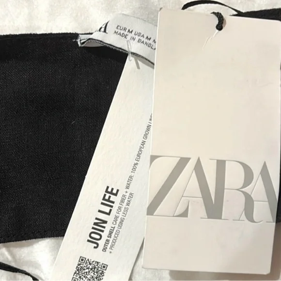 NEW Zara 100% linen front tie halter top - Picture 5 of 8